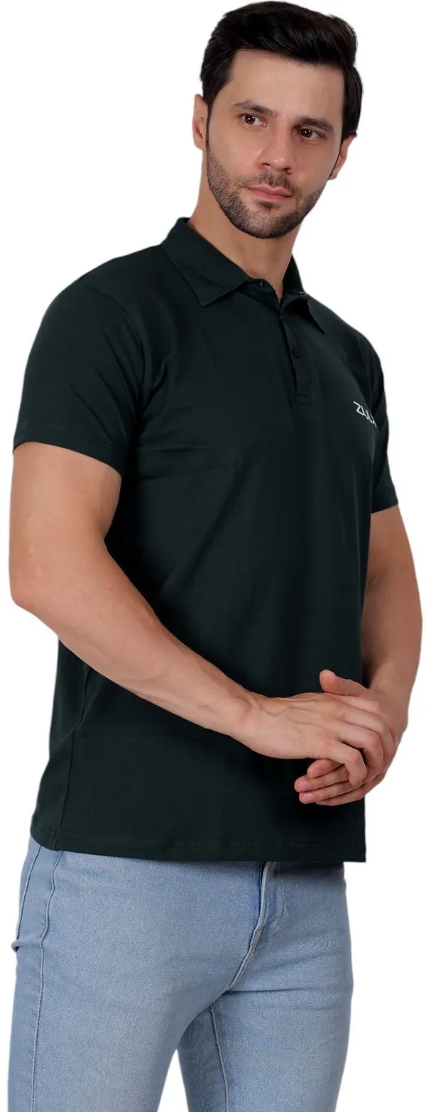 ZULX_Solid_Men_Polo_Neck_Green_T-Shirt_()