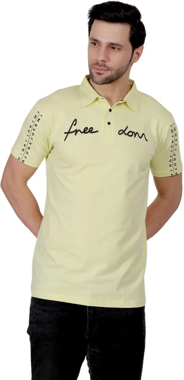 ZULX_Printed_Men_Polo_Neck_Yellow_T-Shirt_()