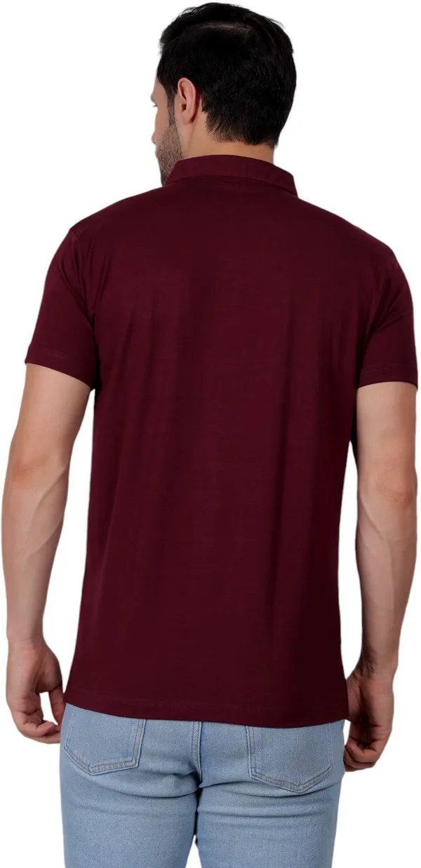 ZULX_Solid_Men_Polo_Neck_Maroon_T-Shirt_()