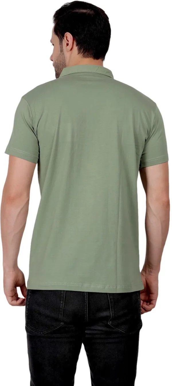 ZULX_Solid_Men_Polo_Neck_Green_T-Shirt_()