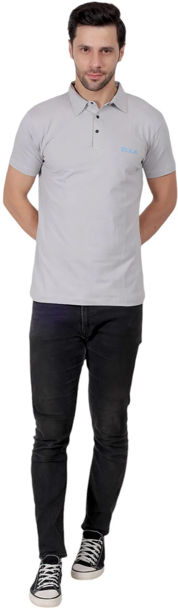 ZULX_Solid_Men_Polo_Neck_Grey_T-Shirt_()