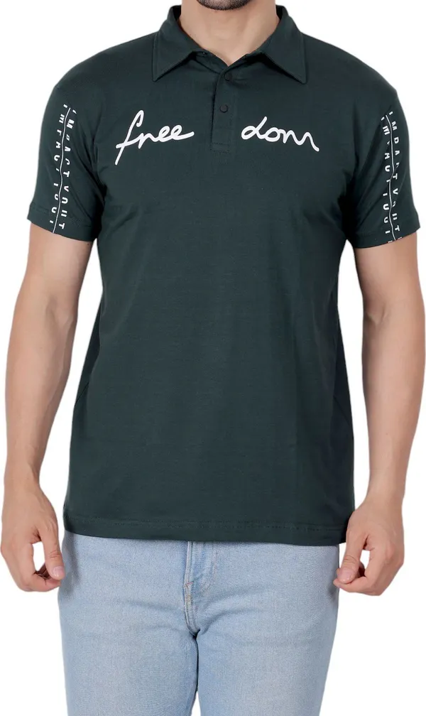 ZULX_Printed_Men_Polo_Neck_Green_T-Shirt_()