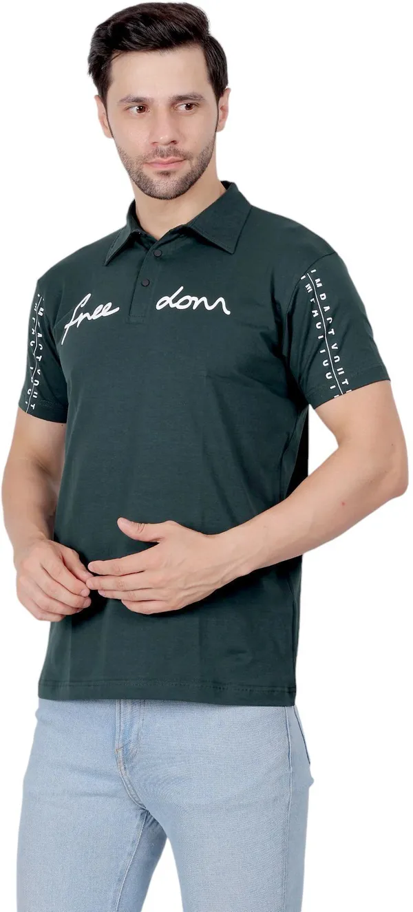 ZULX_Printed_Men_Polo_Neck_Green_T-Shirt_()