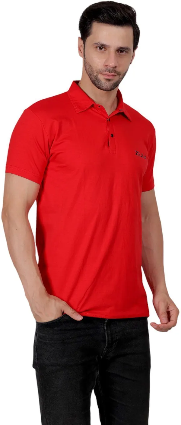 ZULX_Solid_Men_Polo_Neck_Red_T-Shirt_()