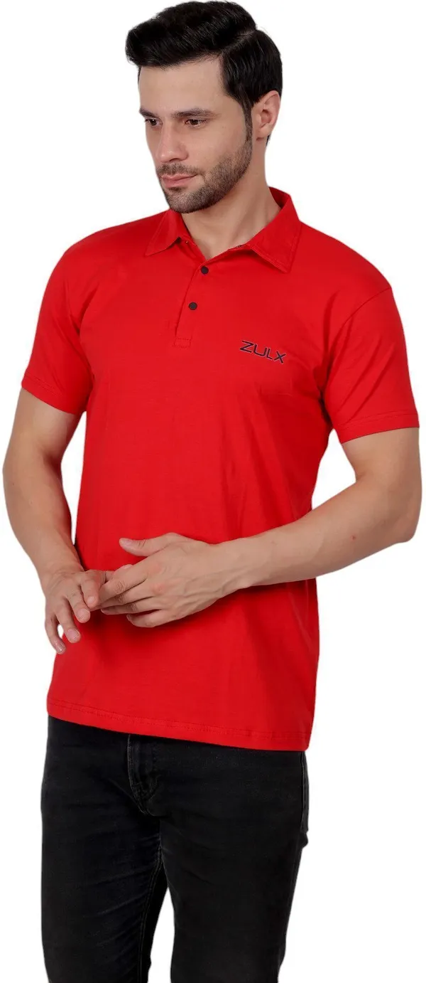 ZULX_Solid_Men_Polo_Neck_Red_T-Shirt_()