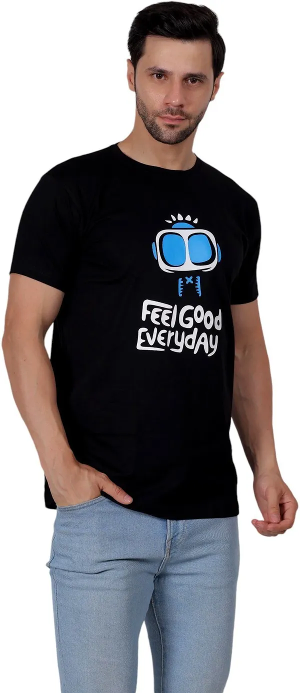 ZULX_Printed,_Graphic_Print_Men_Round_Neck_Black_T-Shirt_()