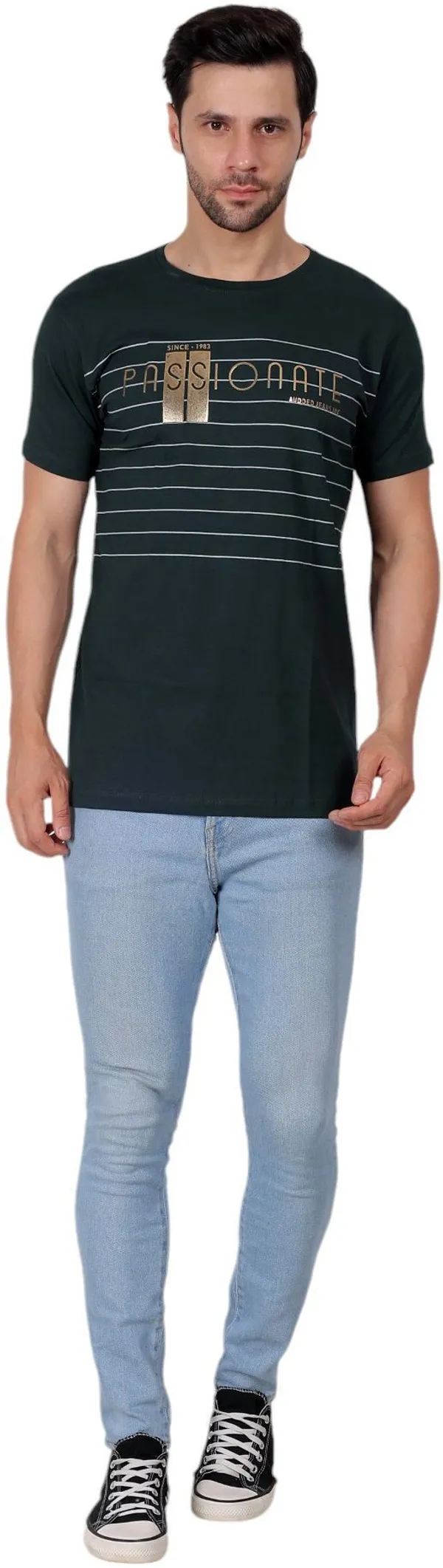 ZULX_Printed_Men_Round_Neck_Dark_Green_T-Shirt_()