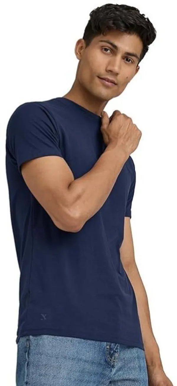 ZULX_Solid_Men_Round_Neck_Navy_Blue_T-Shirt_()