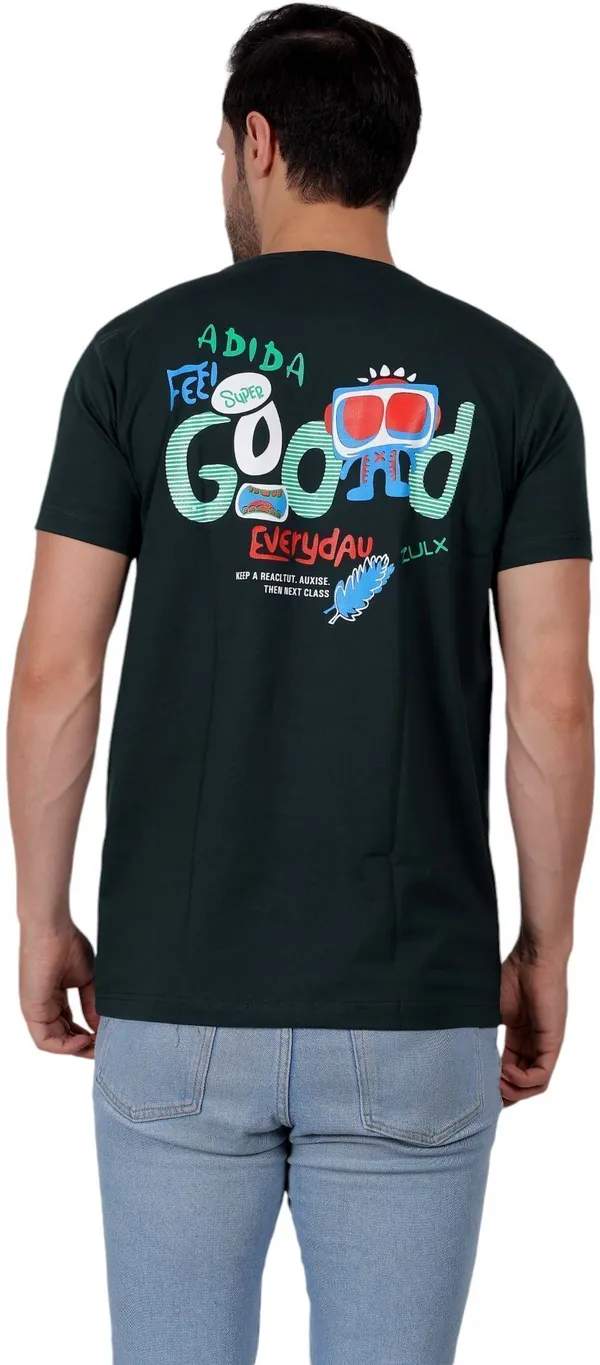 ZULX_Printed,_Graphic_Print_Men_Round_Neck_Green_T-Shirt_()