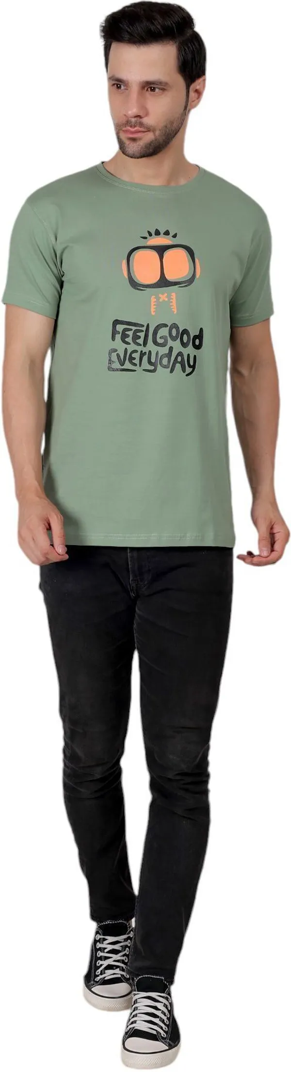 ZULX_Printed,_Graphic_Print_Men_Round_Neck_Dark_Green_T-Shirt_()