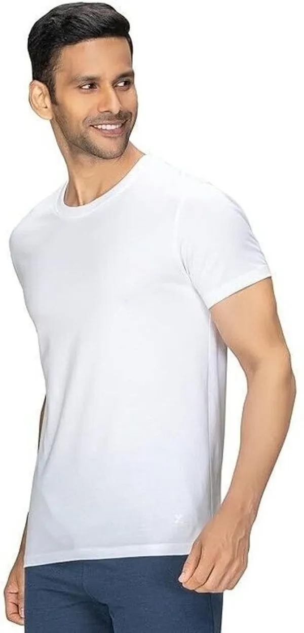 ZULX_Solid_Men_Round_Neck_White_T-Shirt_()