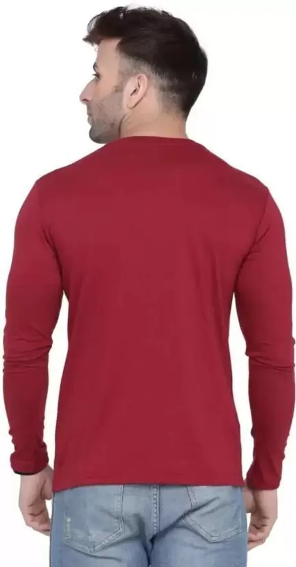 ZULX_Solid_Men_Round_Neck_Maroon_T-Shirt_()
