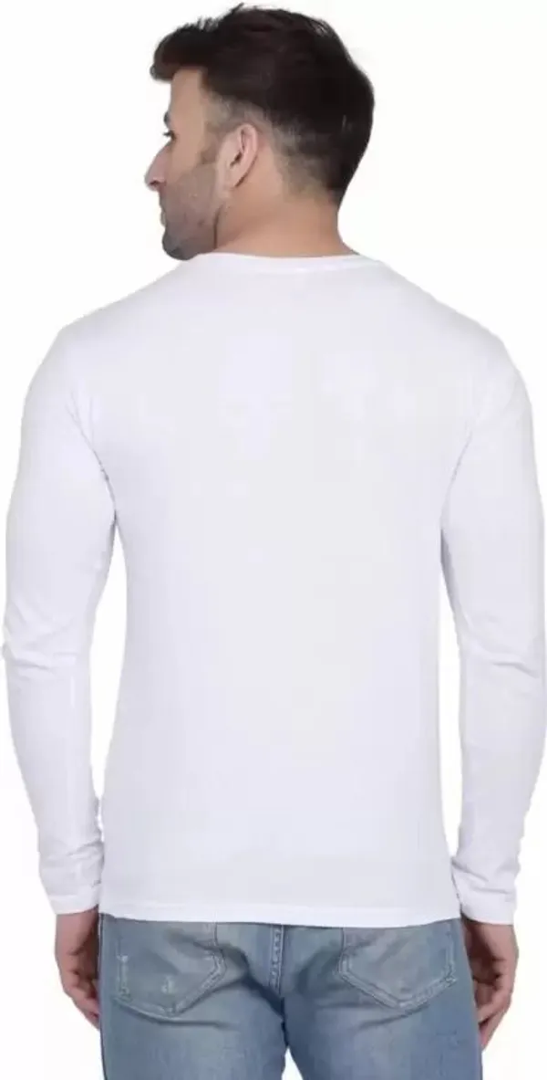 ZULX_Solid_Men_Round_Neck_White_T-Shirt_()