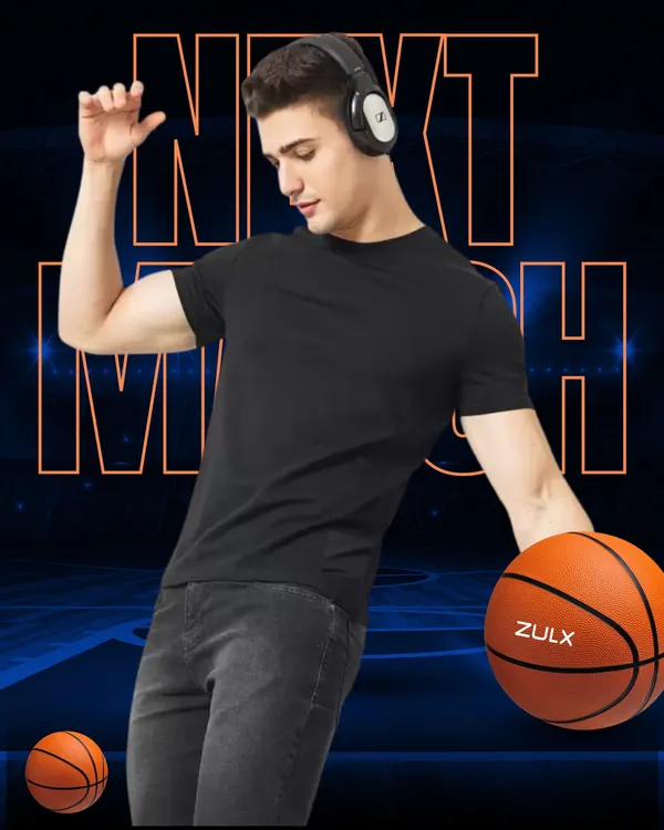 ZULX_Solid_Men_Round_Neck_Black_T-Shirt_()