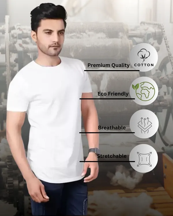 ZULX_Solid_Men_Round_Neck_White_T-Shirt_()