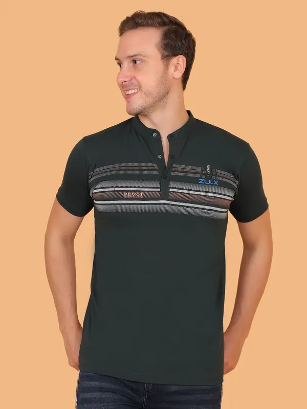 ZULX_Printed_Men_Henley_Neck_Dark_Green_T-Shirt_()