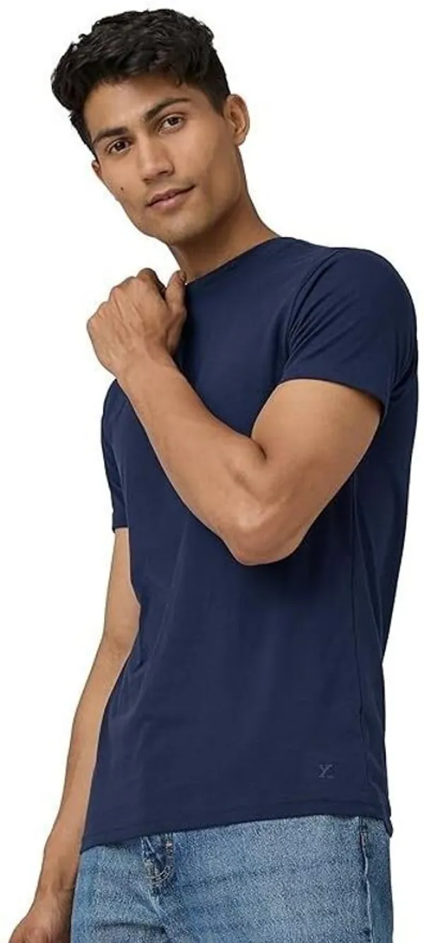 Navy_Blue_Solid_Round_Neck_T-Shirt_For_Men