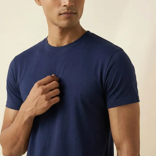 Navy_Blue_Solid_Round_Neck_T-Shirt_For_Men
