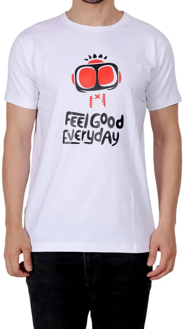 White_Graphic_Print_Round_Neck_T-Shirt_For_Men