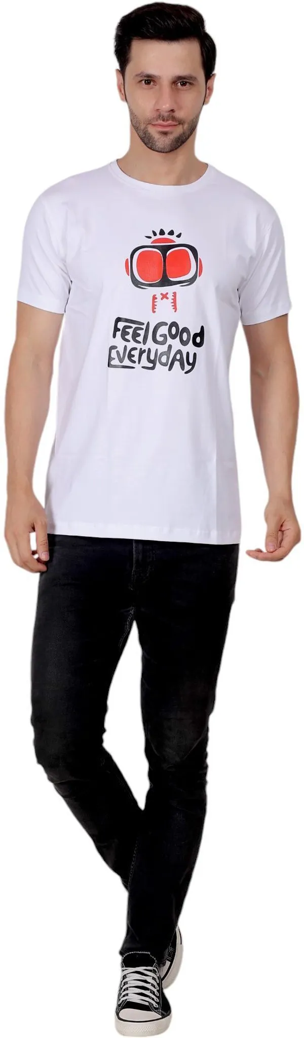 White_Graphic_Print_Round_Neck_T-Shirt_For_Men