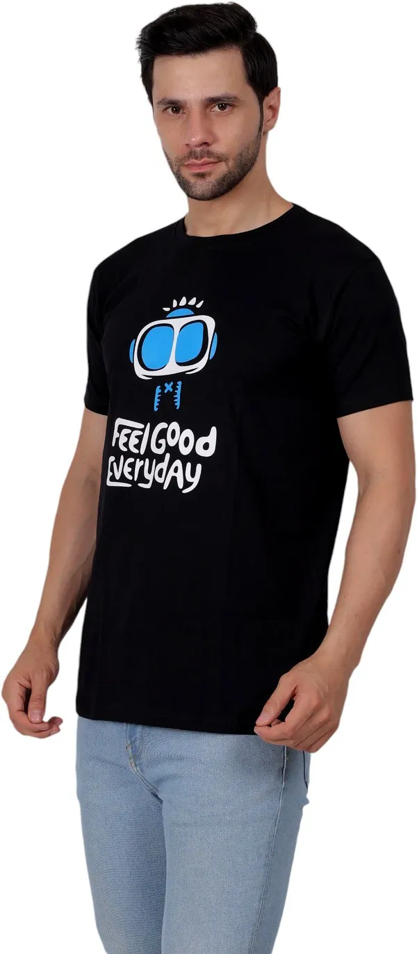 Black_Graphic_Print_Round_Neck_T-Shirt_For_Men