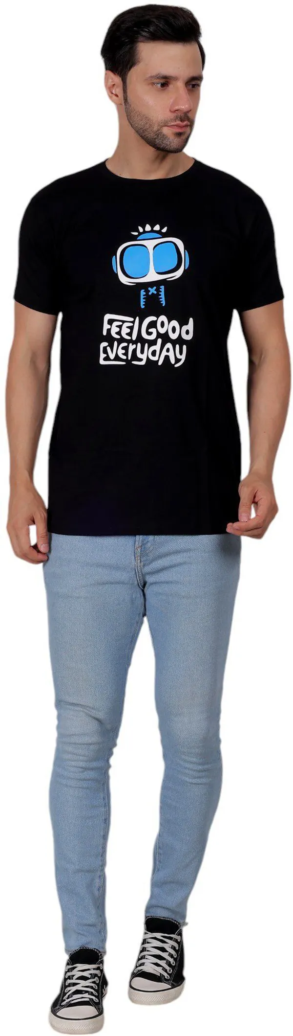 Black_Graphic_Print_Round_Neck_T-Shirt_For_Men