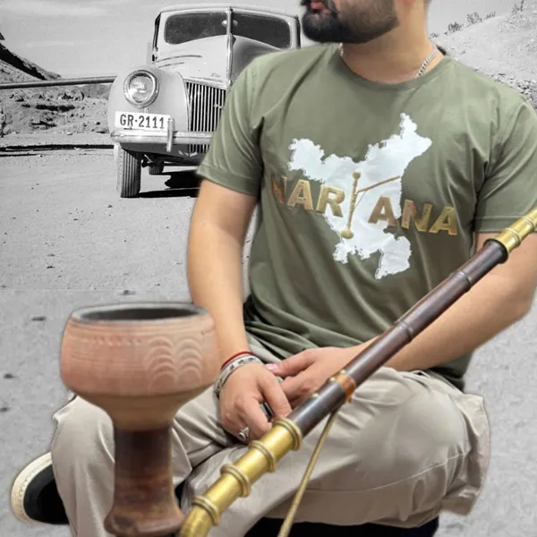Beige_Graphic_Printed_Typography_Round_Neck_T-Shirt_For_Men