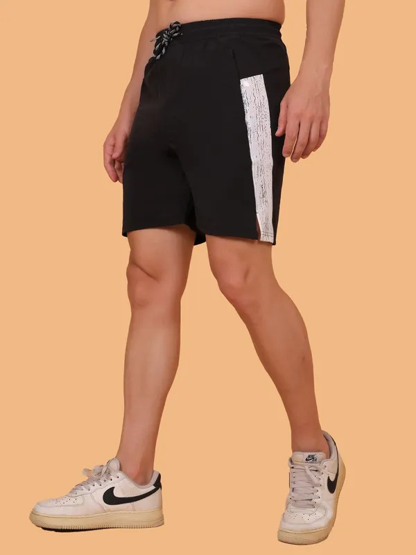 Black_Regular_Running_Shorts_For_Men