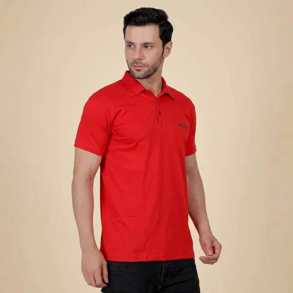 Red_Solid_Polo_Neck_T-Shirt_For_Men