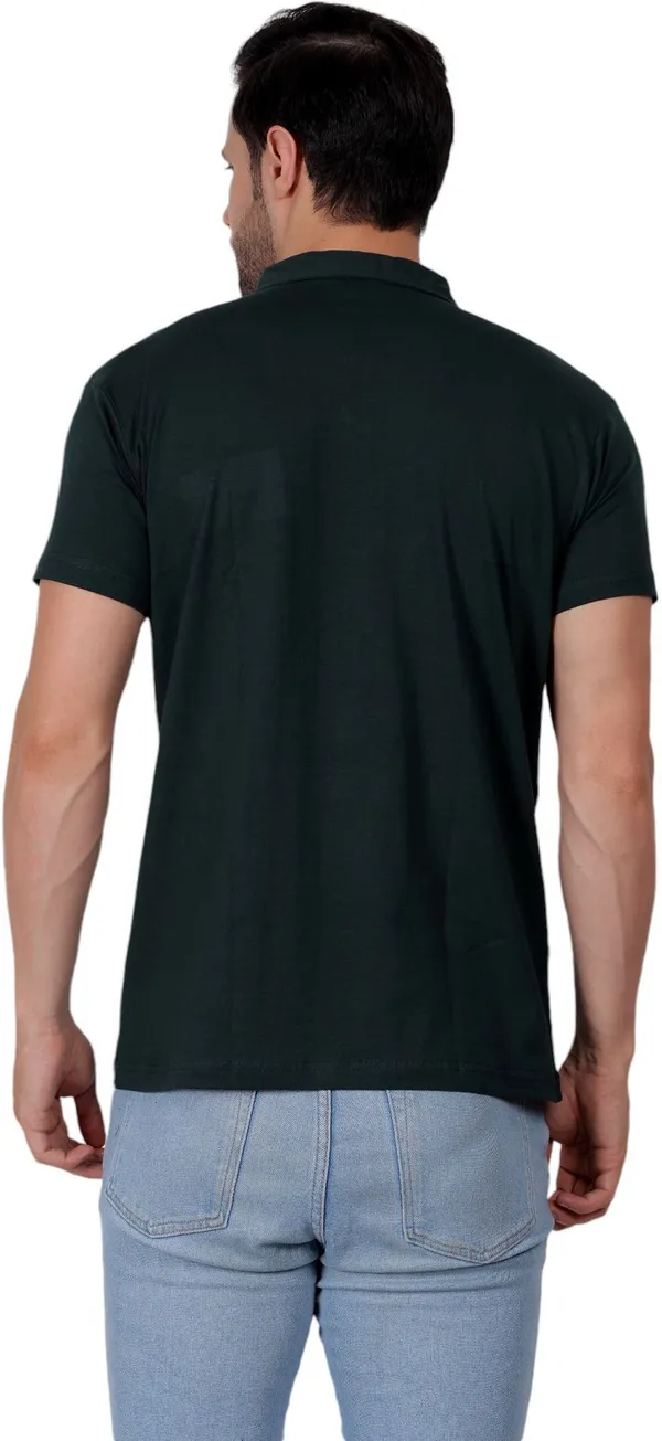 Green_Solid_Polo_Neck_T-Shirt_For_Men
