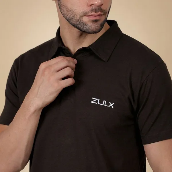 Black_Solid_Polo_Neck_T-Shirt_For_Men