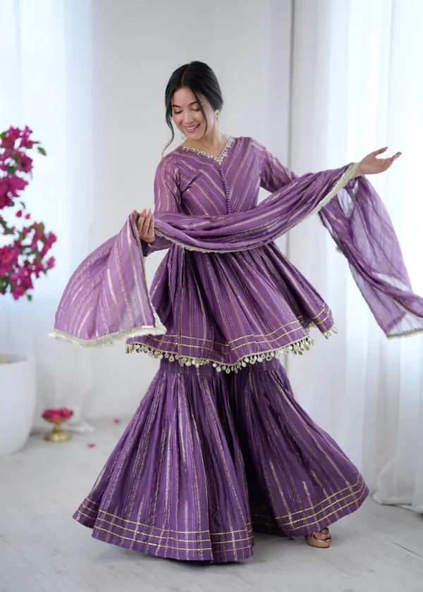 Premium_Mal_Chanderi_Mirror_Work_Sharara_Set_Ready_To_Wear