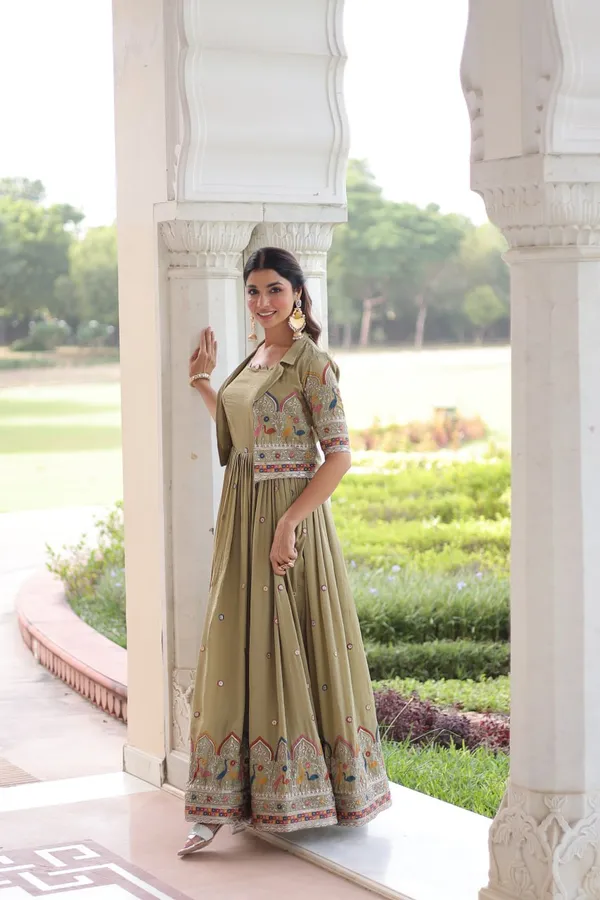 Premium_Vichitra_Silk_Designer_Gown_With_Embroidered_Koti