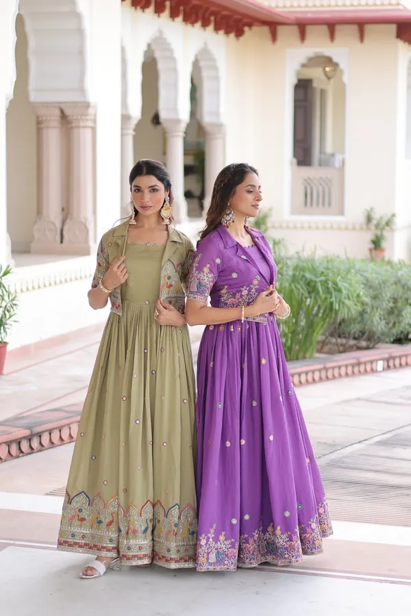 Premium_Vichitra_Silk_Designer_Gown_With_Embroidered_Koti