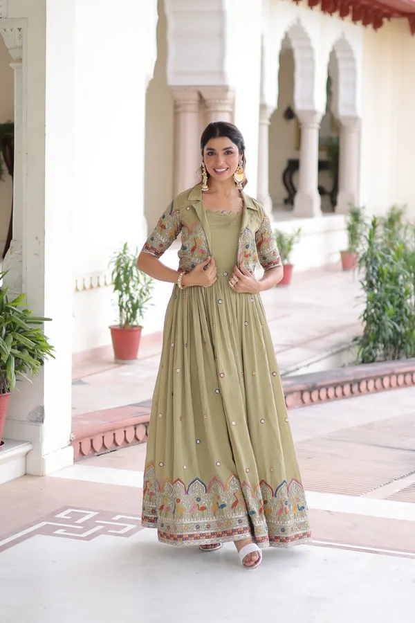 Premium_Vichitra_Silk_Designer_Gown_With_Embroidered_Koti