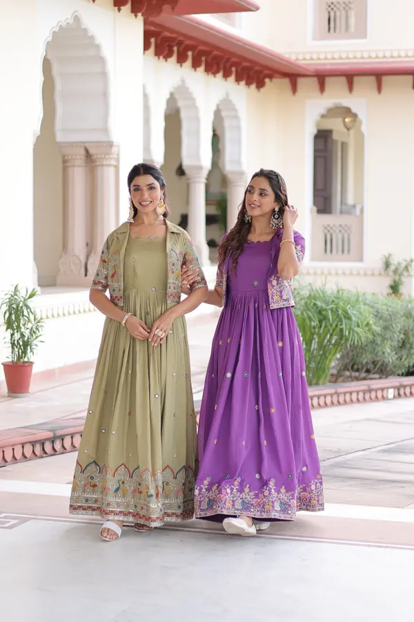 Premium_Vichitra_Silk_Designer_Gown_With_Embroidered_Koti