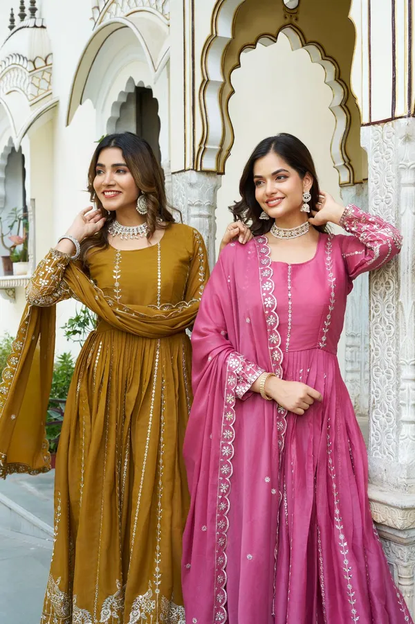 Premium_Star_Georgette_7Mm_Sequins_Embroidered_Gown_With_Dupatta