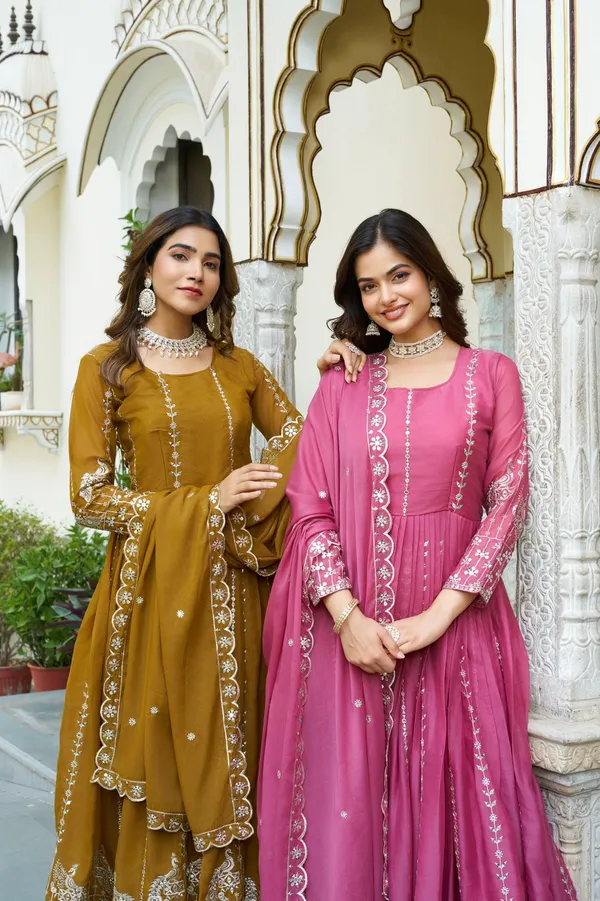 Premium_Star_Georgette_7Mm_Sequins_Embroidered_Gown_With_Dupatta