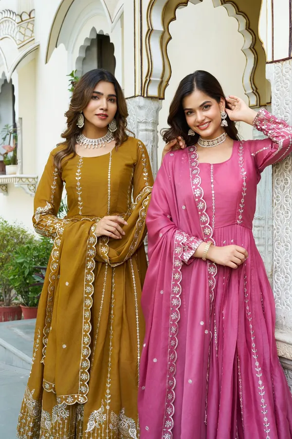 Premium_Star_Georgette_7Mm_Sequins_Embroidered_Gown_With_Dupatta