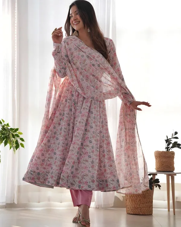 Multicolor_Pure_Romansilk_Premium_&_Elegant_Anarkali_Kurta_&_Pant_Set_With_Dupatta_For_Women