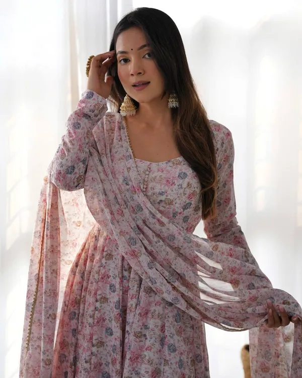 Multicolor_Pure_Romansilk_Premium_&_Elegant_Anarkali_Kurta_&_Pant_Set_With_Dupatta_For_Women