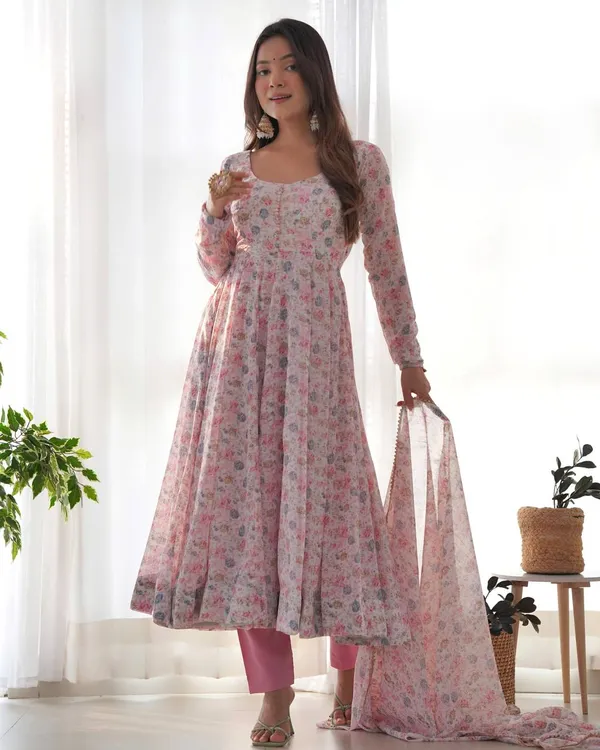 Multicolor_Pure_Romansilk_Premium_&_Elegant_Anarkali_Kurta_&_Pant_Set_With_Dupatta_For_Women