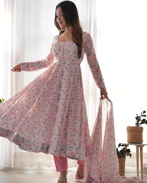 Multicolor_Pure_Romansilk_Premium_&_Elegant_Anarkali_Kurta_&_Pant_Set_With_Dupatta_For_Women