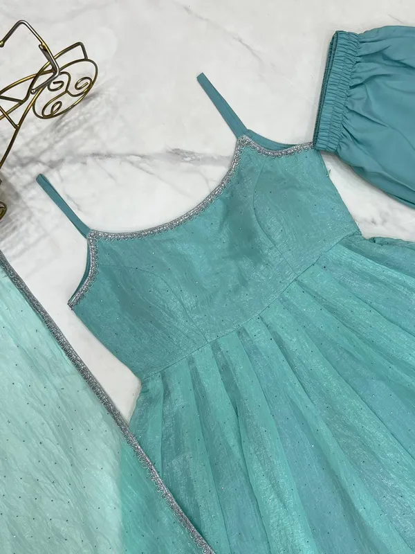 Blue_Pure_Romansilk_Premium_&_Elegant_Anarkali_Kurta_&_Pant_Set_With_Dupatta_For_Women