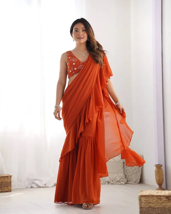 Orange_Cotton_Premium_&_Elegant_Crop_Top_&_Sharara_Set_With_Dupatta_For_Women