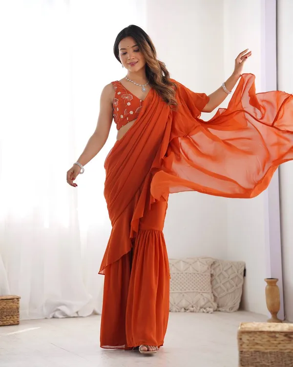 Orange_Cotton_Premium_&_Elegant_Crop_Top_&_Sharara_Set_With_Dupatta_For_Women