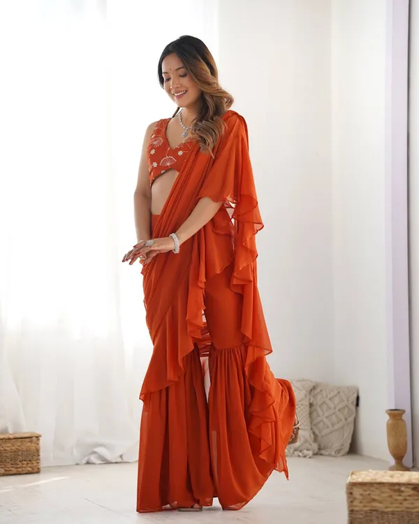 Orange_Cotton_Premium_&_Elegant_Crop_Top_&_Sharara_Set_With_Dupatta_For_Women