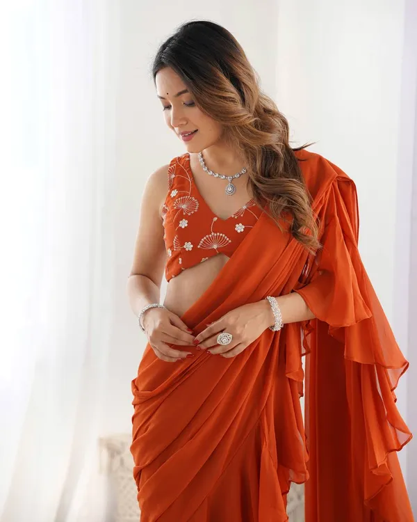 Orange_Cotton_Premium_&_Elegant_Crop_Top_&_Sharara_Set_With_Dupatta_For_Women