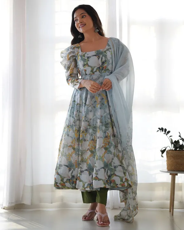 Multicolor_Pure_Romansilk_Premium_&_Elegant_Anarkali_Kurta_&_Pant_Set_With_Dupatta_For_Women