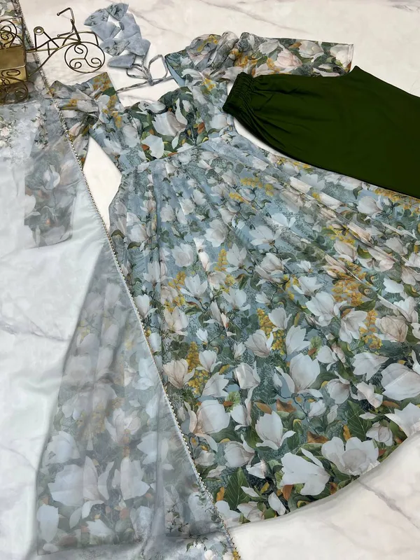 Multicolor_Pure_Romansilk_Premium_&_Elegant_Anarkali_Kurta_&_Pant_Set_With_Dupatta_For_Women